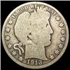 1913 Barber Half Dollar NICELY CIRCULATED