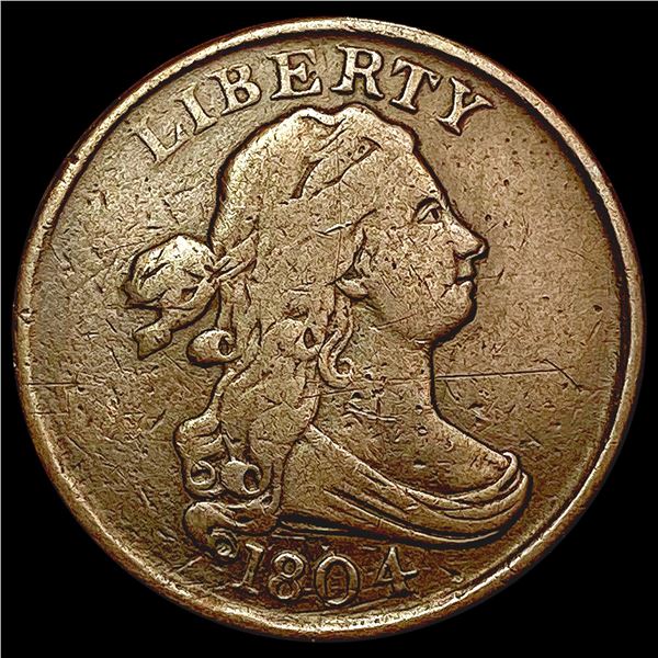1804 Draped Bust Half Cent LIGHTLY CIRCULATED