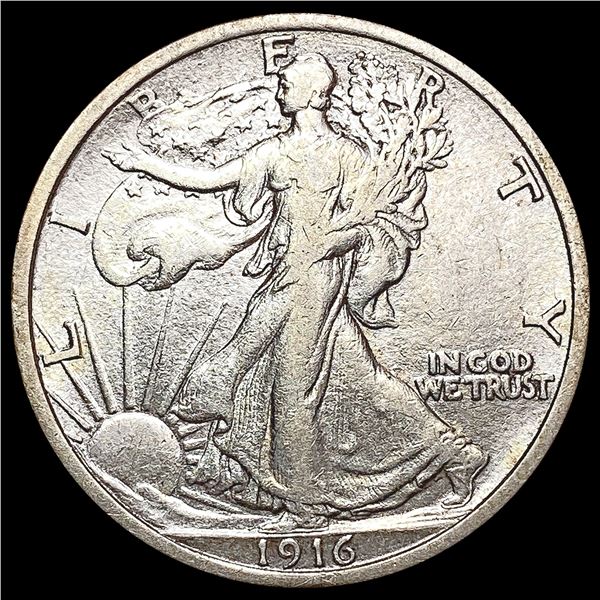 1916 Walking Liberty Half Dollar ABOUT UNCIRCULATED