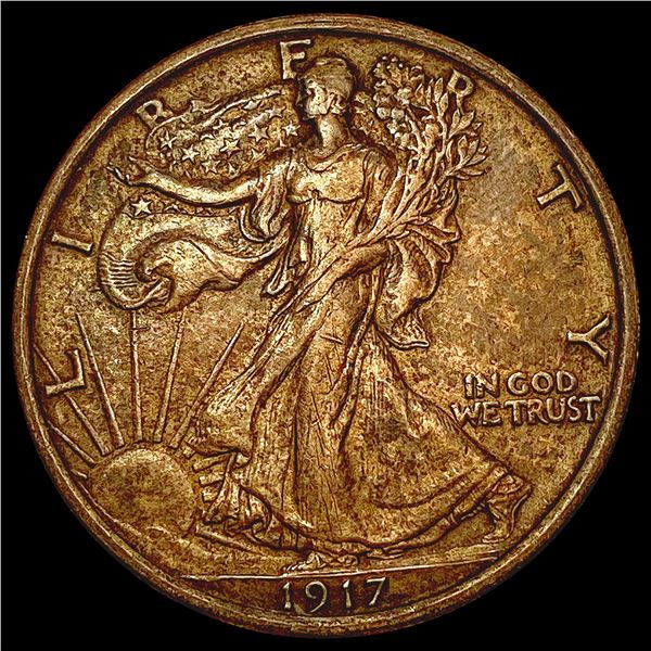 1917 Walking Liberty Half Dollar CLOSELY UNCIRCULATED