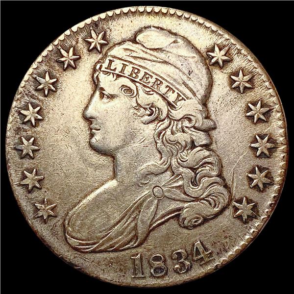 1834 Capped Bust Half Dollar ABOUT UNCIRCULATED