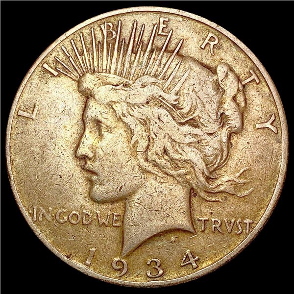 1934-S Silver Peace Dollar NEARLY UNCIRCULATED