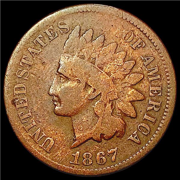 1867 Indian Head Cent LIGHTLY CIRCULATED
