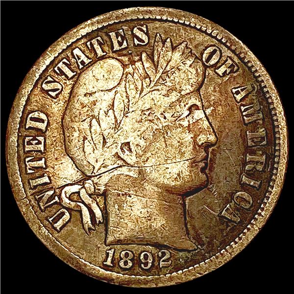 1892-S Barber Dime HIGH GRADE