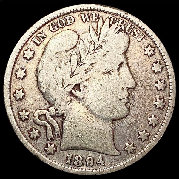 1894 Barber Half Dollar LIGHTLY CIRCULATED
