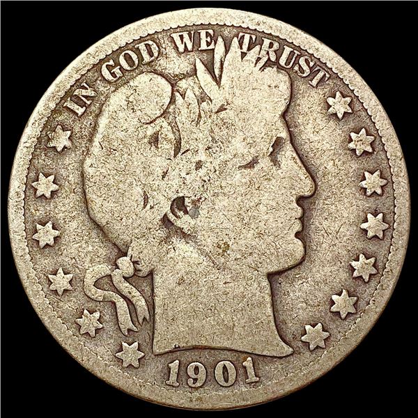 1901-S Barber Half Dollar NICELY CIRCULATED