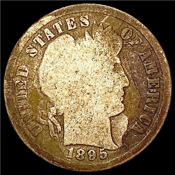1895 Barber Dime NICELY CIRCULATED