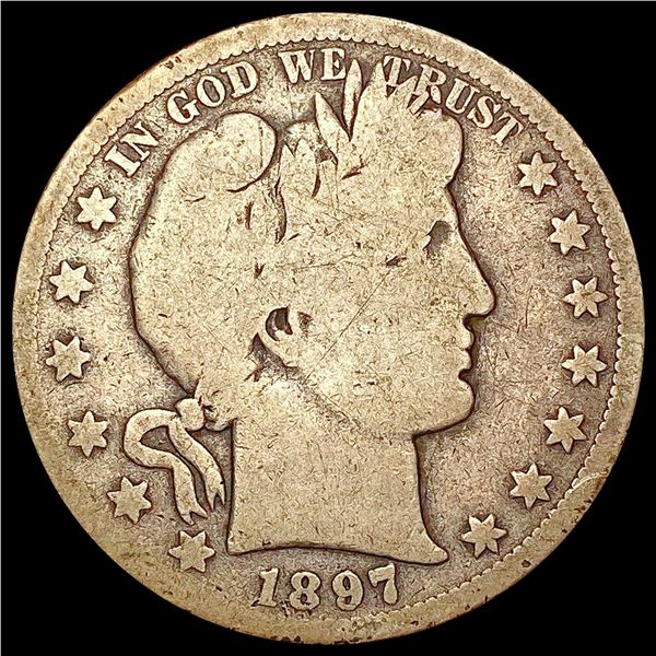 1897-S Barber Half Dollar NICELY CIRCULATED
