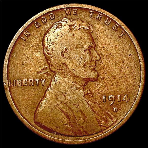 1914-D Wheat Cent LIGHTLY CIRCULATED