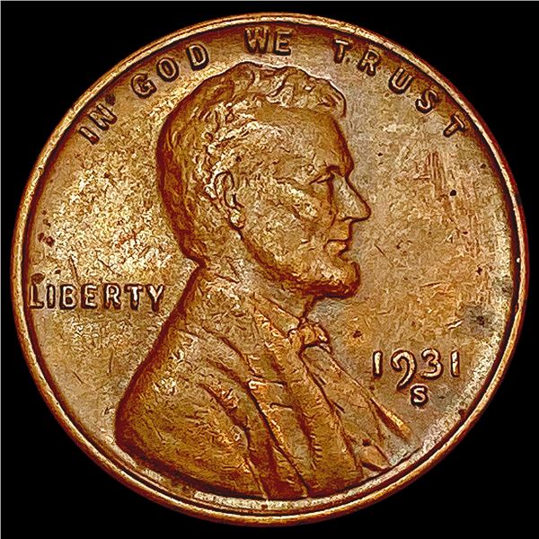 1931-S Wheat Cent ABOUT UNCIRCULATED