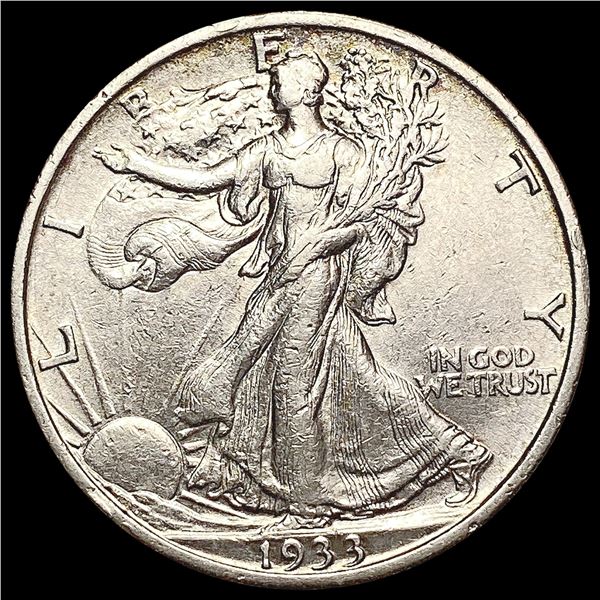 1933-S Walking Liberty Half Dollar NEARLY UNCIRCULATED