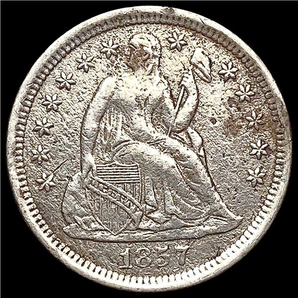 1857-O Seated Liberty Dime NEARLY UNCIRCULATED
