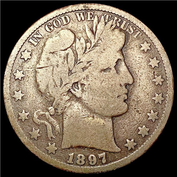 1897-O Barber Half Dollar LIGHTLY CIRCULATED