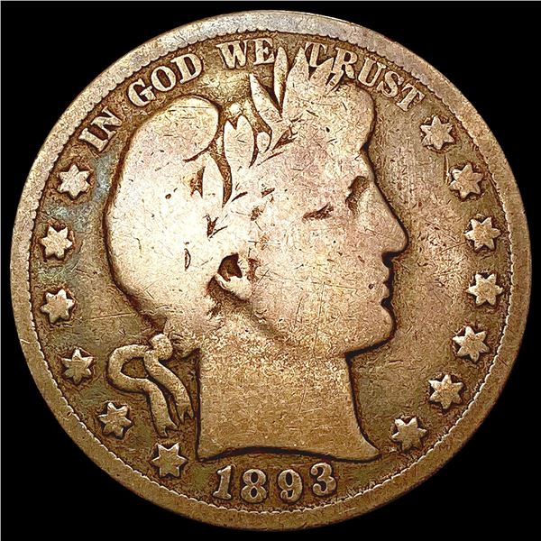 1893-O Barber Half Dollar NICELY CIRCULATED