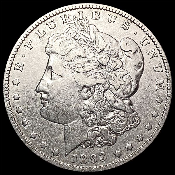 1893-O Morgan Silver Dollar ABOUT UNCIRCULATED
