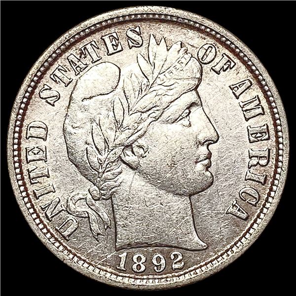 1892 Barber Dime CLOSELY UNCIRCULATED