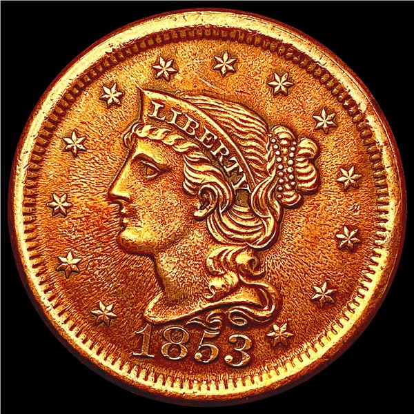 1853 Braided Hair Large Cent UNCIRCULATED