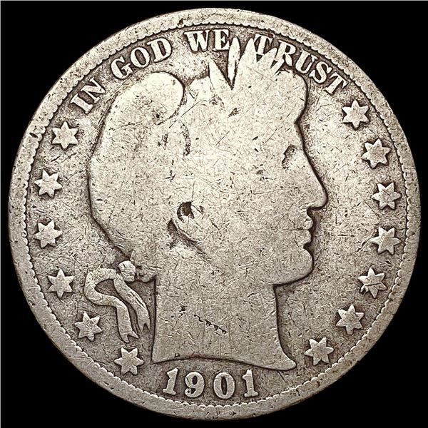 1901-S Barber Half Dollar NICELY CIRCULATED