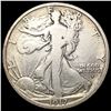 1917-D Obv Walking Liberty Half Dollar LIGHTLY CIRCULATED