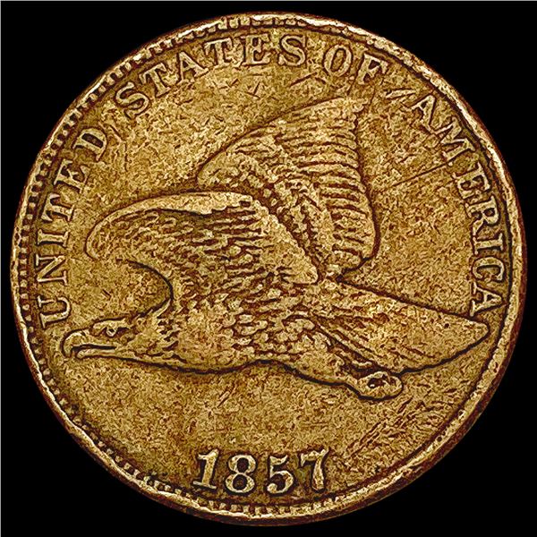 1857 Flying Eagle Cent NEARLY UNCIRCULATED