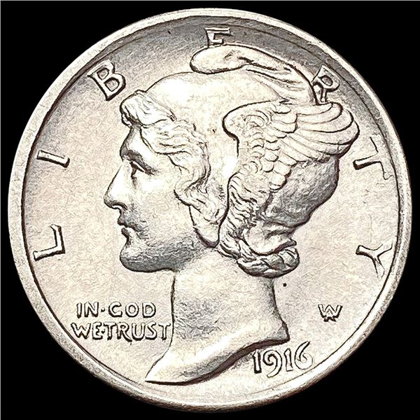 1916 Mercury Dime CLOSELY UNCIRCULATED