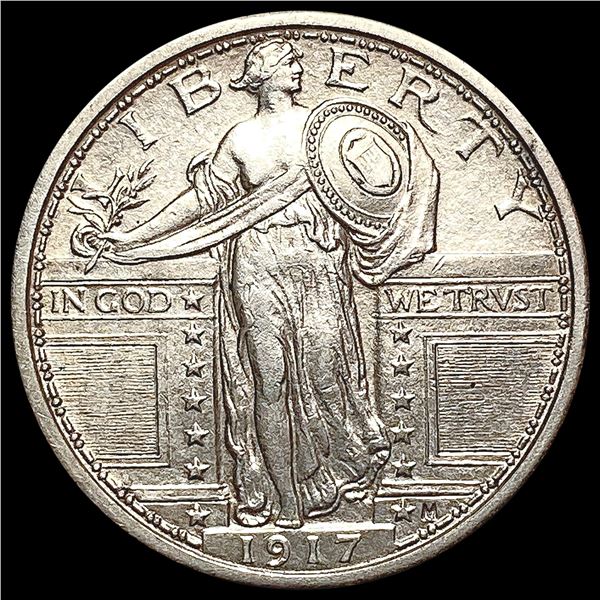 1917 T1 FH Standing Liberty Quarter UNCIRCULATED