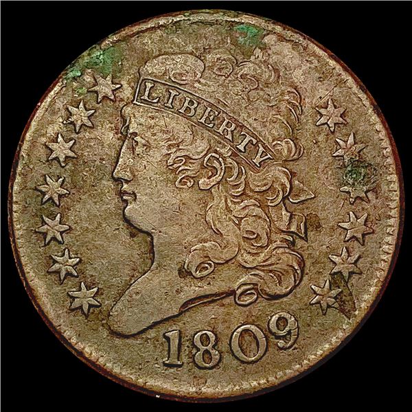 1809 Classic Head Half Cent ABOUT UNCIRCULATED