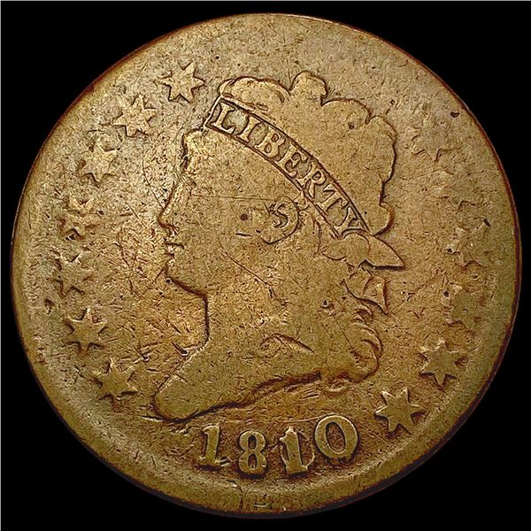 1810/09 Classic Head Large Cent LIGHTLY CIRCULATED