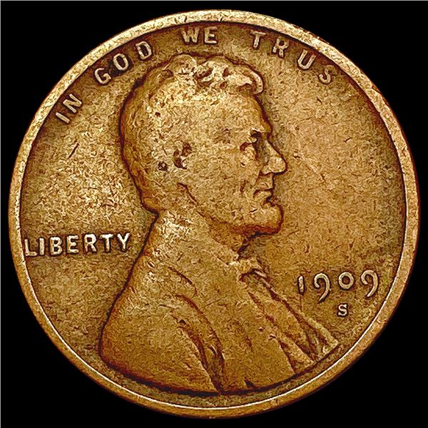 1909-S Wheat Cent LIGHTLY CIRCULATED