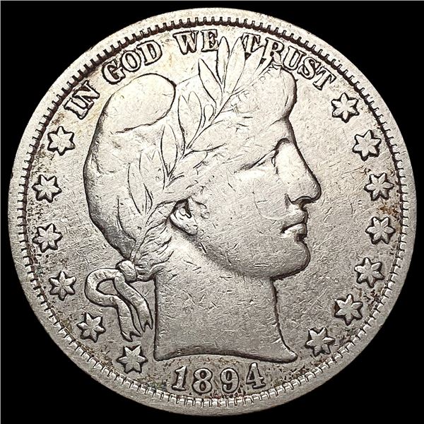 1894-S Barber Half Dollar LIGHTLY CIRCULATED