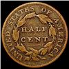 Image 2 : 1828 Classic Head Half Cent NICELY CIRCULATED