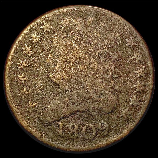 1809 Classic Head Half Cent NICELY CIRCULATED