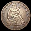 1872 Seated Liberty Half Dollar NEARLY UNCIRCULATED