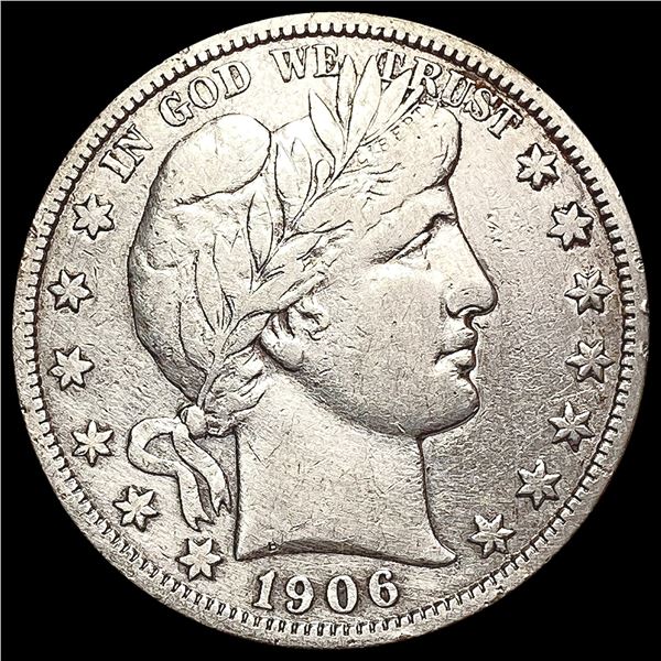 1906-S Barber Half Dollar NEARLY UNCIRCULATED