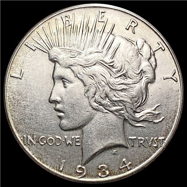 1934-S Silver Peace Dollar CHOICE BU