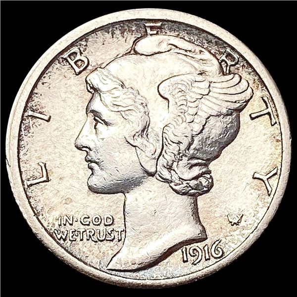 1916 Mercury Dime NEARLY UNCIRCULATED