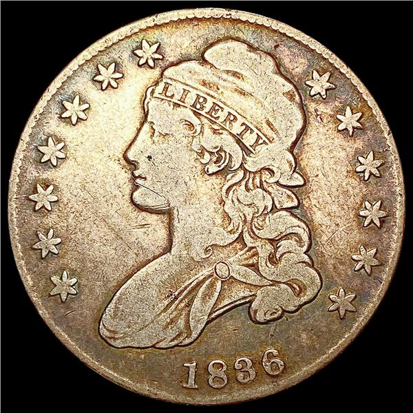 1836 Capped Bust Half Dollar LIGHTLY CIRCULATED
