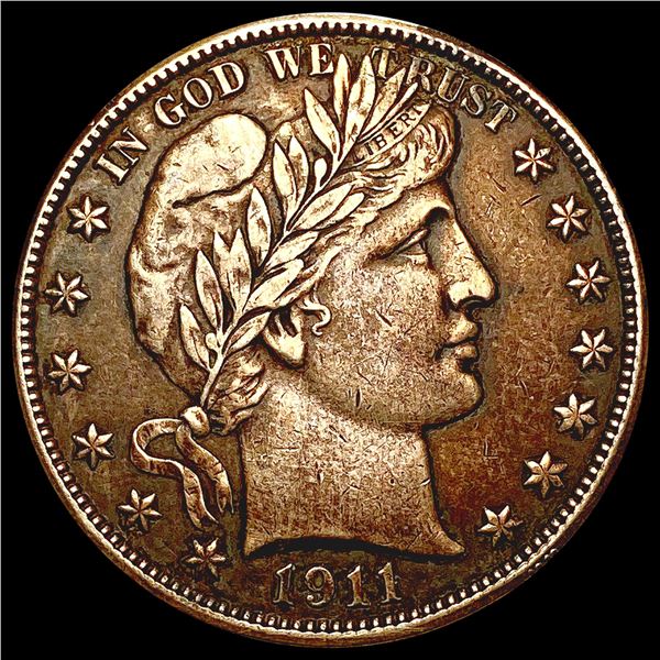 1911 Barber Half Dollar CLOSELY UNCIRCULATED