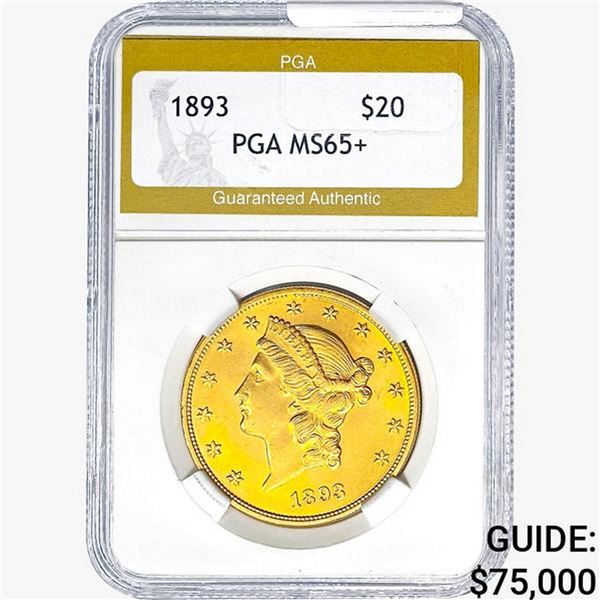 1893 $20 Gold Double Eagle PGA MS65+