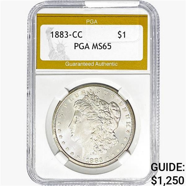 1883-CC Morgan Silver Dollar PGA MS65