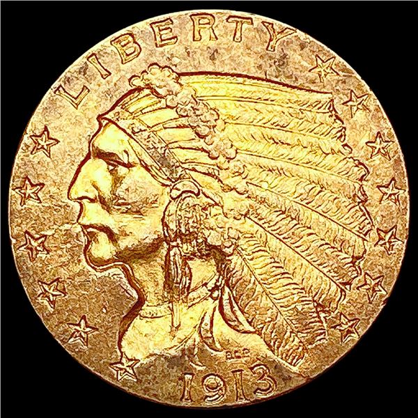 1913 $2.50 Gold Quarter Eagle UNCIRCULATED