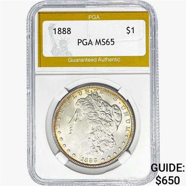 1888 Morgan Silver Dollar PGA MS65