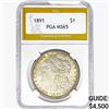 1891 Morgan Silver Dollar PGA MS65