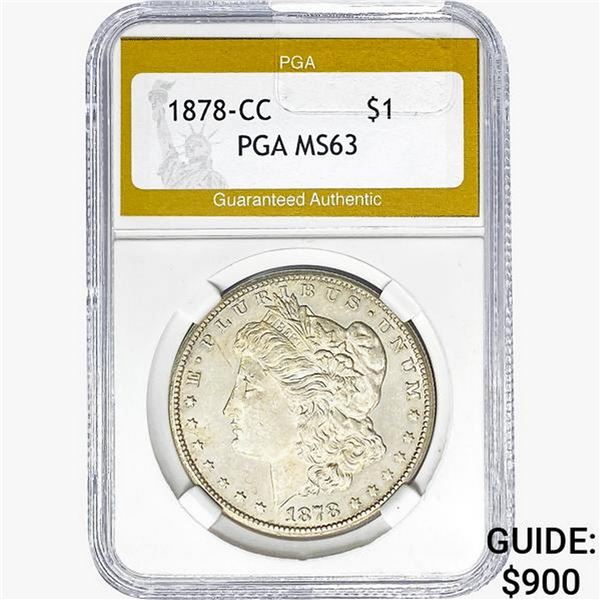 1878-S Morgan Silver Dollar PGA MS63