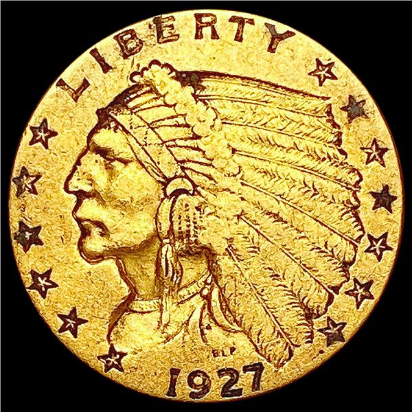 1927 $2.50 Gold Quarter Eagle CHOICE AU
