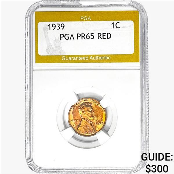 1939 Wheat Cent PGA PR65 RED