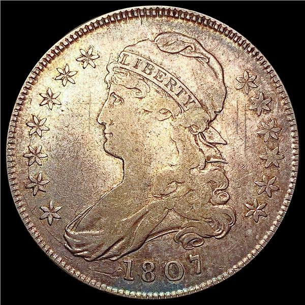 1807 Capped Bust Half Dollar LIGHTLY CIRCULATED