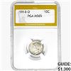 1918-D Mercury Silver Dime PGA MS65