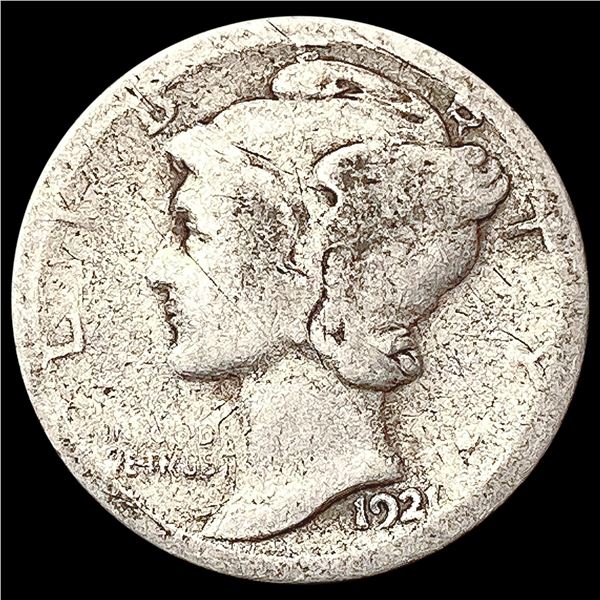 1921-D Mercury Dime ABOUT UNCIRCULATED