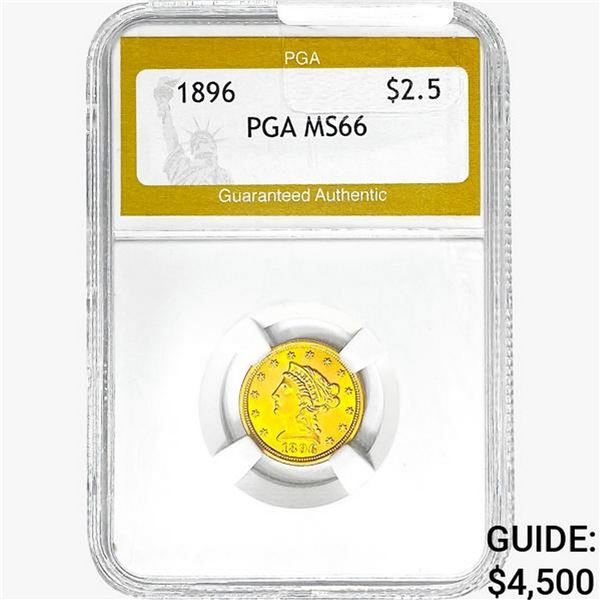 1896 $2.50 Gold Quarter Eagle PGA MS66